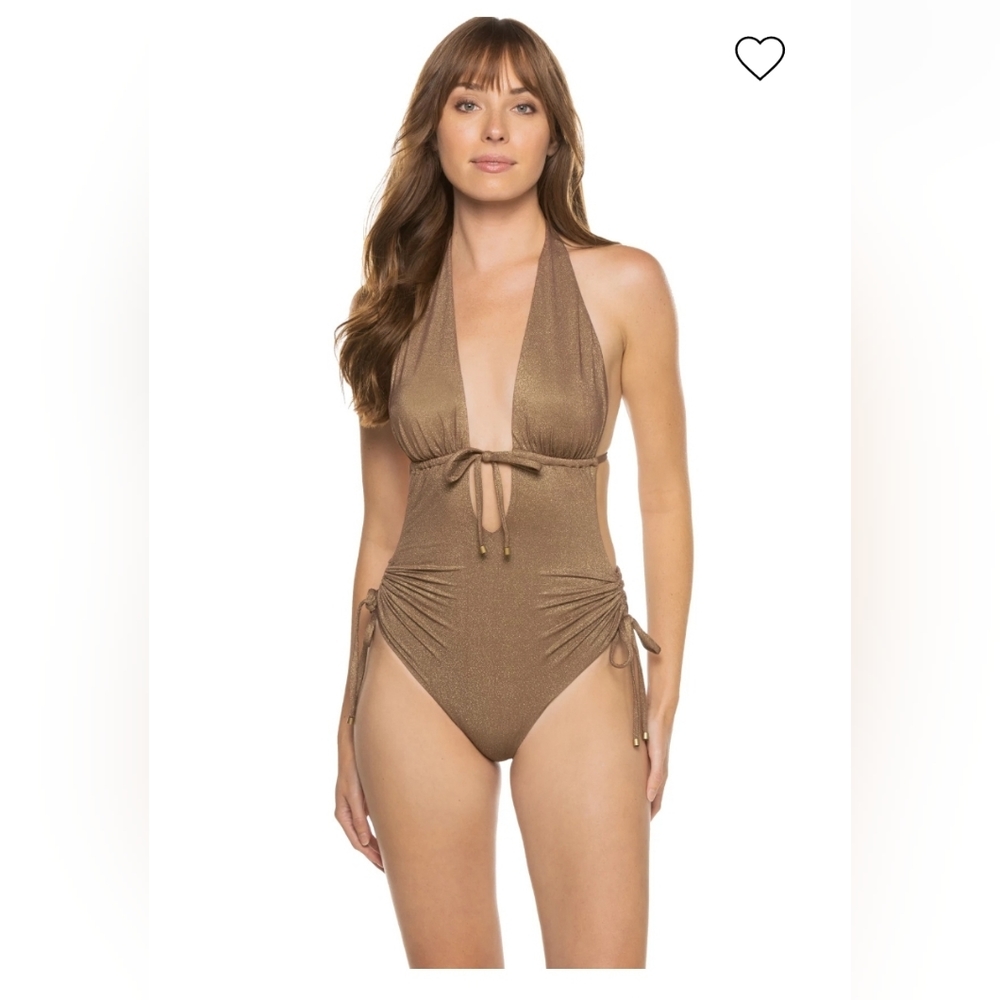 EUC Vitamin A Brena Maillot Halter One-Piece Swimsuit